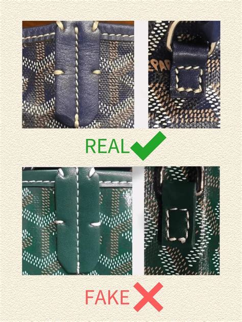 how to spot a fake goyard saigon|goyard bag counterfeit.